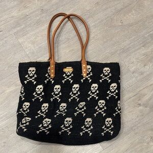 Rebecca Minkoff Crochet skull bag with leather handles